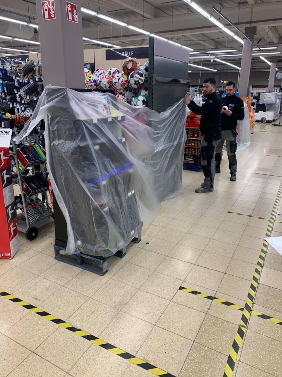 Boden im Supermarkt –