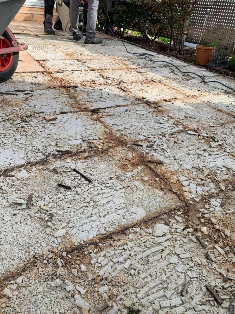 Die letzte Terrassensanierung – Rückbau