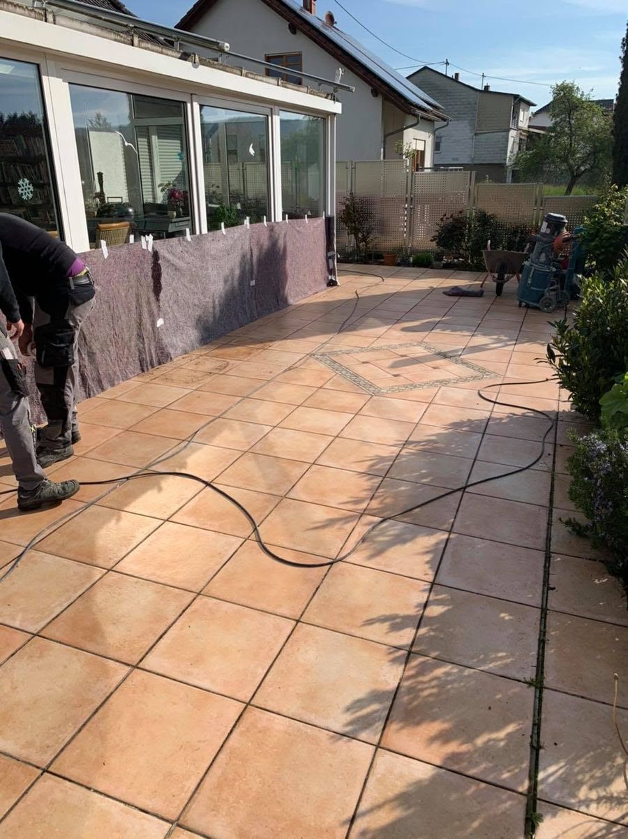 Die letzte Terrassensanierung – Vorher