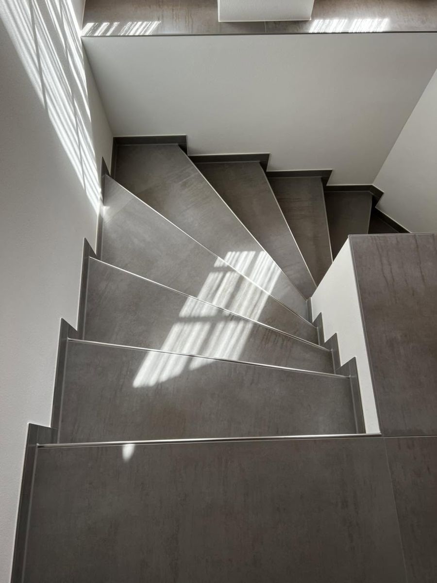Geflieste Treppen